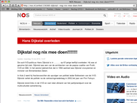 Wat een RAAR bericht op NOS.nl om aan te kondigen dat Dijkstal overleden zou zijn..